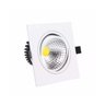 Kit 7 Spot LED Cob Direcionável Embutir Quadrado 6000K 3W - 1
