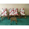 Sofá De Bambu Cadeiras Móveis Jardim Kit Conjunto Poltronas - 12