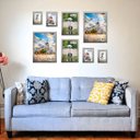 Ver imagem 4 de Kit 8 Porta Retratos Painel Parede Prateado
