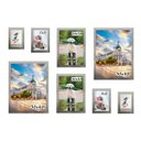 Ver imagem 1 de Kit 8 Porta Retratos Painel Parede Prateado