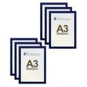 Ver imagem 1 de Kit 6 Porta Retrato Molduras A3 30x42 Azul