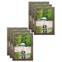 Ver imagem 1 de Kit 6 Molduras Porta Retrato 20x30 3cm Relevo Prateado