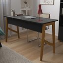 Ver imagem 2 de Escrivaninha Taurus Quarto Escritório 1 Gaveta Preto