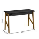 Ver imagem 4 de Escrivaninha Taurus Quarto Escritório 1 Gaveta Preto