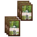 Ver imagem 1 de Kit 6 Molduras Porta Retrato 20x30 3cm Relevo Marrom