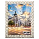 Ver imagem 1 de Moldura Porta Retrato 30x40 3cm Relevo Bege