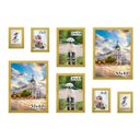 Ver imagem 1 de Kit 8 Porta Retratos Painel Parede Amarelo