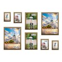 Ver imagem 1 de Kit 8 Porta Retratos Painel Parede Dourado