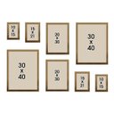 Ver imagem 3 de Kit 8 Porta Retratos Painel Parede Dourado