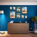 Ver imagem 2 de Kit 8 Porta Retratos Painel Parede Dourado