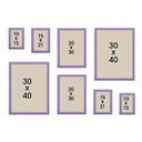 Ver imagem 3 de Kit 8 Porta Retratos Painel Parede Lilás