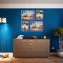 Ver imagem 2 de Kit 4 Porta Retratos Painel Parede Lilás