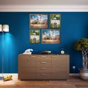 Ver imagem 2 de Kit 4 Porta Retratos Painel Parede Dourado