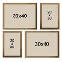 Ver imagem 3 de Kit 4 Porta Retratos Painel Parede Dourado