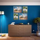 Ver imagem 2 de Kit 4 Porta Retratos Painel Parede Prateado