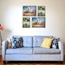 Ver imagem 4 de Kit 4 Porta Retratos Painel Parede Prateado