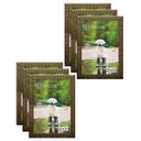 Ver imagem 1 de Kit 6 Molduras Porta Retrato 20x30 3cm Relevo Dourado