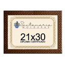 Ver imagem 2 de Kit 8 Molduras Diploma A4 21x30 3cm Relevo Marrom