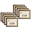 Ver imagem 1 de Kit 8 Molduras Diploma A4 21x30 3cm Relevo Dourado