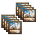 Ver imagem 1 de Kit 8 Molduras Porta Retrato 30x30 3cm Relevo Dourado