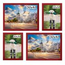 Ver imagem 1 de Kit 4 Porta Retratos Painel Parede Vermelho