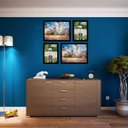 Ver imagem 2 de Kit 4 Porta Retratos Painel Parede Preto