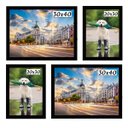 Ver imagem 1 de Kit 4 Porta Retratos Painel Parede Preto