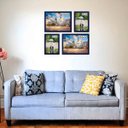 Ver imagem 4 de Kit 4 Porta Retratos Painel Parede Azul
