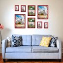 Ver imagem 4 de Kit 8 Porta Retratos Painel Parede Vermelho