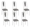 Ver imagem 2 de Kit 6 Cadeiras Madri Corino Paraopeba Tubo Branco