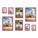 Ver imagem 1 de Kit 8 Porta Retratos Painel Parede Rosa