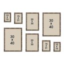 Ver imagem 3 de Kit 8 Porta Retratos Painel Parede Marrom Pátina