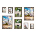 Ver imagem 1 de Kit 8 Porta Retratos Painel Parede Marrom Pátina