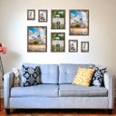 Ver imagem 4 de Kit 8 Porta Retratos Painel Parede Marrom Pátina