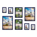 Ver imagem 1 de Kit 8 Porta Retratos Painel Parede Azul