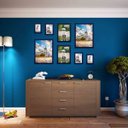Ver imagem 2 de Kit 8 Porta Retratos Painel Parede Azul