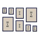 Ver imagem 3 de Kit 8 Porta Retratos Painel Parede Azul