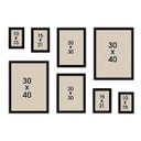 Ver imagem 3 de Kit 8 Porta Retratos Painel Parede Preto