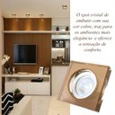 Ver imagem 2 de Spot Embutir de Cristal Quadrado Cobre Dicroica Ac594 + LED Mr16 Branco Quente