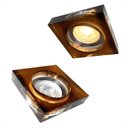 Ver imagem 6 de Spot Embutir de Cristal Quadrado Cobre Dicroica Ac594 + LED Mr16 Branco Quente
