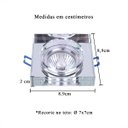 Ver imagem 4 de Spot Cristal Quadrado Embutir Espelhado para Gu10 Mr16 Dicroica Ac593