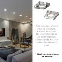 Ver imagem 3 de Spot Cristal Quadrado Embutir Espelhado para Gu10 Mr16 Dicroica Ac593