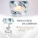Ver imagem 6 de Spot Cristal Quadrado Embutir Espelhado para Gu10 Mr16 Dicroica Ac593