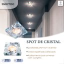Ver imagem 2 de Spot Cristal Quadrado Embutir Espelhado para Gu10 Mr16 Dicroica Ac593