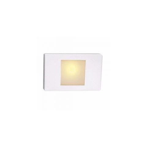Balizador embutir 2x4  Alumínio Branco 12x08x5cm  bocal G9