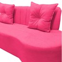 Ver mais imagens de Sofá 2 Lugares Orgânico Curvo Madrid 150cm Couro Rosa Pink
