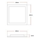 Ver imagem 2 de Painel Embutir Led Quadrado 18w Avant - Branco quente 3000k