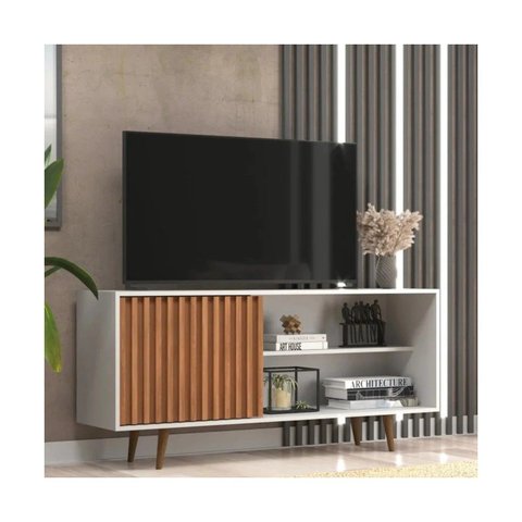 Rack para TV até 55” 136cm San Diego 1 Porta 3 Prateleiras Painel de TV J Carvalho