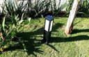 Ver imagem 3 de Poste Balizador de Jardim 4 Vidros Retangular 50cm em Alumínio Preto