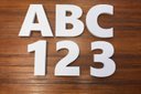 Ver imagem 7 de Letra e Número em Pvc Expandido Branco, 10cm Altura / Espessura de 10mm - Kit 3 Letras ou Números